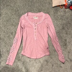 We the free size XS nwot - Long Sleeve Top with Lace Detail